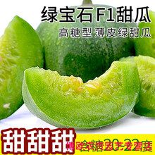 F1绿宝石甜瓜种子 薄皮超甜 香瓜种子春季四季脆瓜早熟高产香瓜籽 F1绿宝石甜瓜种子【100粒】
