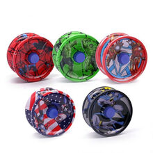 奥双漫威蜘蛛侠钢铁侠少年儿童花式合金悠悠球可睡眠回旋玩具迪钻 美国队长 3个合金溜溜球