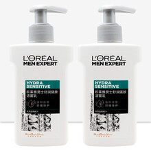 【自营配送】欧莱雅男士舒润强肤洁面乳150ml温和清洁舒缓不紧绷无刺激补水保湿控油滋润男士洗面奶 2瓶装