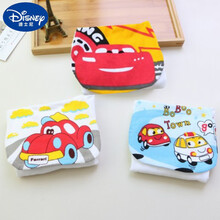 迪士尼卡通儿童汗巾奥特曼6-7-8-12岁中大儿童大号吸汗巾小学生超人奥特曼纯棉小孩垫背巾 4层卡通汽车+麦昆 +小警车 1--5岁/小码