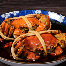 无锡特产美食花雕熟醉蟹4只2两全母蟹大闸蟹即食呛蟹小海鲜