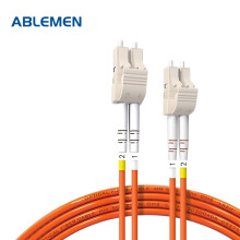 ABLEMEN 光纤跳线LC-LC3米多模双芯 收发器 交换机光纤线跳线室内线延长线尾纤