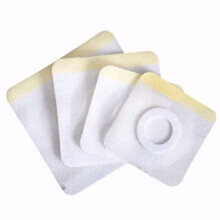 忠剑医疗 穴位空白贴三九贴三伏贴肚脐涌泉贴胶布敷贴透气贴 5*5cm内1.5cm 100贴