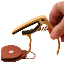 青歌B11拨片包吉他变调夹 民谣吉它变音夹电吉他夹调音节变凋夹 浅木（拨片包变调夹）+一个拨片包+3个拨片