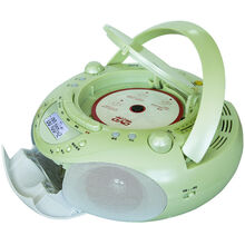 熊猫850 便携CD机随身听播放器录音机磁带机收音机一体机收录机多功能老年人CD播放机学习复读机音响 绿色
