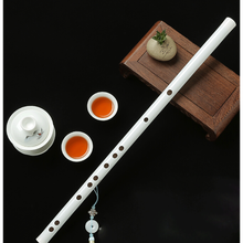 笛子玉笛古风白玉学生汉服cos表演白色笛子 拍照乐器横笛防白玉笛 笛子C调【全套配件+古风吊坠】