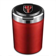 1920新款红旗H5/H7/HS5/HS7车载烟灰缸金属有盖带LED灯车用烟灰缸 红旗【闪耀红】烟灰缸