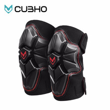 CUBHO儿童运动护膝 德国小狐狸品牌护具 宝宝竞技比赛用加厚硅胶运动装备 红色魔术贴款 护膝