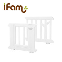ifam韩国进口 桦树围栏宝宝游戏安全床防摔防护栏婴儿童室内家用学步 一门一板 (白色)