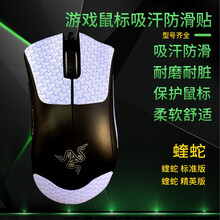 鼠标贴用于雷蛇 蝰蛇|标准版|精英版 版本通用 游戏鼠标吸汗防滑贴 玛雅图腾系列 保护鼠标 手汗福音 玛雅天蓝