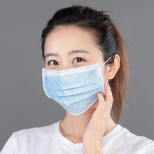 洁克达一次性口罩三层防护含熔喷层无纺布防尘透气 一次性口罩【500个装】