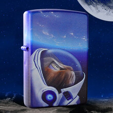 zippo煤油打火机 彩印创意设计 宇航员宇航猫星空系列 之宝防风打火机 宇航猫