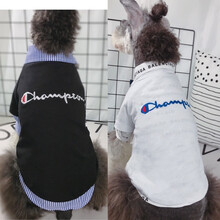 潮牌狗狗衣服秋装薄绒款秋冬法斗泰迪舒适卫衣猫咪小型秋宠物服装 潮牌黑色薄款 XS