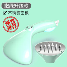 手持挂烫机蒸汽熨斗家用小型便携式烫熨衣服神器宿舍熨烫机 嫩绿升级款(不锈钢面板)