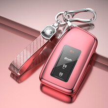 雷克萨斯钥匙套rx300/nx200/200t/NX300h/es250/RX450h高档车包壳扣 雷克萨斯【玫瑰金+挂绳双扣】