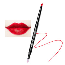 欧丽丝自动唇线笔 双头口红笔防水持久保湿 不易脱色画勾唇笔 11#正红色