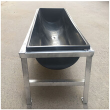 羊槽子带架子食槽铁长条塑料加厚养殖用喂羊的饲料槽羊草料槽设备 2米羊槽+支架