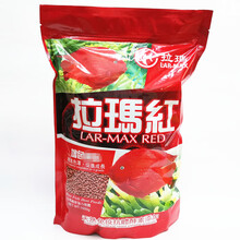 HKNA拉玛红血鹦鹉饲料中型热带鱼粮罗汉鱼食增红增色鱼料地图招神 拉玛红1KG袋装贝德饲料1包