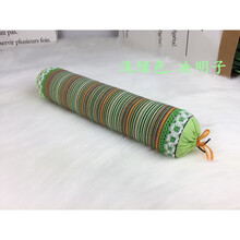 决明子小圆枕头颈椎枕棒荞麦皮护颈枕脊椎修复反弓硬器圆柱枕 浅绿色决明子