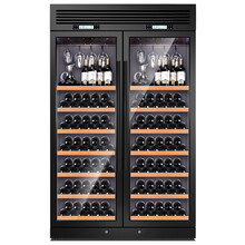 富客（FUKE） FK-320WB变频智能风冷恒温红酒柜克虏伯不锈钢葡萄酒柜冰吧需订制 黑色挂杯