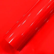 汽车通用亮光面改色贴膜外观全车身改装车内装饰防水贴膜划痕遮挡 高亮红色 1.52米宽*50厘米长