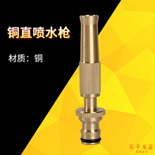 直喷铜高压水枪铜家用洗车刷车水枪喷头洗车器汽车压力清洗枪头 铜直喷水枪