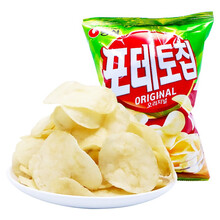 韩国进口食品农心土豆片60g 原味儿童休闲零食幼儿园分享膨化食品 豆薯片（原味）60g