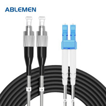 ABLEMEN 野战光缆 LC/UPC-FC/UPC单模双芯60米拉远光缆组件 室外基站跳线