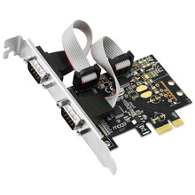 魔羯(MOGE)PCIEx1转双串口卡 MC2322 2口RS232串口卡 台式机扩展卡 RS232转接卡