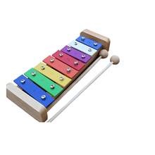 儿童打击乐器8音12音15音彩色铝板琴铝片琴打琴敲琴 大号8音