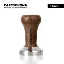 CAFEDE KONA实木手柄咖啡压粉器 不锈钢 实心压粉锤 51/57.5mm 51mm CK9079