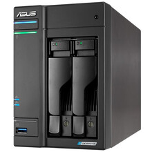 asustor华硕 AS6602T 2盘位 四核心NAS网络存储服务器 共享备份私有云盘  24TB 【企业盘 12TB*2】