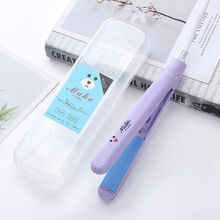 Sunchance学生迷你干湿直卷发器电夹板直板夹直发卷发两用刘海神器小型懒人 高贵紫+收纳盒(直卷两用) 单主机+美发工具3件套