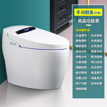 全自动烘干加热多功能电动坐便器家用日本进口智能马桶一体式初瑾 手动翻盖款+泡沫盾 350mm