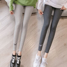 卓贝欣孕妇打底裤春夏时尚外穿螺纹小脚裤长裤孕妇裤子春夏季潮妈夏装 深灰(螺纹) M