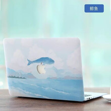 南斯夫 macbook air/pro保护壳苹果笔记本电脑保护套13.3英寸mac15.4保护壳膜 鲸鱼上壳+升级高透底壳 Air13.3【A1466】
