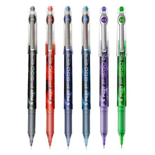 日本百乐（PILOT）BL-P50/P500 针管中性笔 0.5mm顺滑签字笔 考试财务用 黑红蓝绿紫蓝黑6色套装
