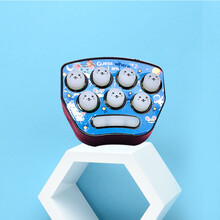 打底鼠玩具  迷你打地鼠儿童掌上练手速游戏机带灯光音乐玩具幼儿园小礼物 【蓝色】掌上打地鼠带电池