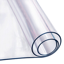 已庚 桌布防水防烫透明软玻璃茶几餐桌防油办公桌垫长方形pvc水晶垫 无味无收缩 1.5mm厚 80X130CM