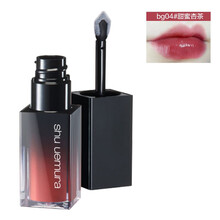 植村秀shu uemura方管柔雾唇釉王一博亲选生日礼物送女友 哑光显白 漆光BG 04 甜蜜杏茶