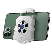 尚酷奇手机散热器冰封降温神器半导体制冷器水冷式小风扇背夹式适用于苹果小米安卓黑鲨iPhone主播同款 【p9内置电池风冷散热器白色】