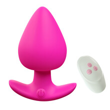 云曼 遥控震动肛塞后庭拉珠肛栓女用品扩张扩肛器成人情趣用具性玩具sm外出佩带激情振动酥麻按摩大小号 （遥控 玫红色 大号）