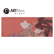 靳皓作品雨过天晴纸本国画工笔横幅大尺寸原创收藏证书家庭装饰礼赠佳品客厅卧室67x23cm