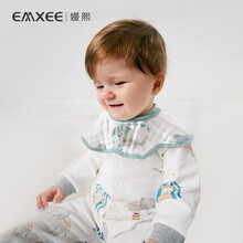 京东超市	
嫚熙（EMXEE）婴儿口水巾宝宝围嘴棉纱布吃饭围兜6层纱360度可旋转3条装 MX488203870