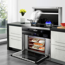 HAP韩派集成灶蒸箱烤箱消毒柜家用一体机侧吸下排烟灶消套装 送货上门免费安装 全国售后覆盖乡镇村 900宽蒸箱+烤箱一体23立方变频增压爆吸 液化气