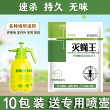 苍蝇药灭蝇子杀蚊子药粉神器家用饭店养殖场灭蝇王杀虫剂长效无味 10包