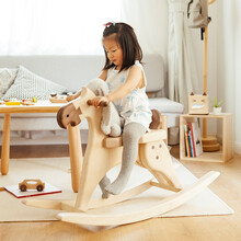 无意（ouihome）木马儿童木马 儿童婴儿宝宝摇摇马摇摇椅1-6周岁客厅卧室儿童房装饰家具