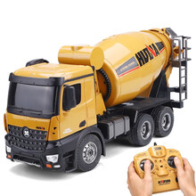 （双电高配）汇纳遥控大号水泥搅拌车仿真1:14罐罐车混凝土工程车儿童遥控电动滚筒搅拌车玩具男孩礼物