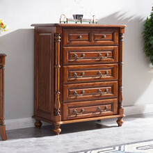 光明家具 实木斗柜储物柜卧室斗柜简美屉柜白蜡木斗柜 47001 五斗柜