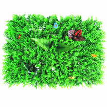 仿真塑料草坪植物墙绿植背景墙室内墙面门头装饰绿色假草皮尤加利